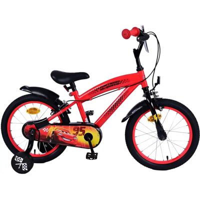 Disney Cars 16 Zoll Kinderfahrrad - Rot, Zwei Handbremsen, Abnehmbare Stützräder Disney Cars 16 Zoll Kinderfahrrad - Rot, Zwei Handbremsen, Abnehmbare Stützräder
