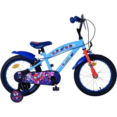Marvel Spidey Amazing Friends Kinderfiets - 16 inch blauw - Licht en veilig Marvel Spidey Amazing Friends Kinderfiets - 16 inch blauw - Licht en veilig