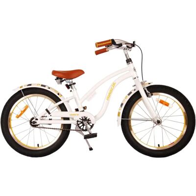Bicicletta per Bambini Miracle da 18 Pollici, Bianca - Prime Collection Bicicletta per Bambini Miracle da 18 Pollici, Bianca - Prime Collection