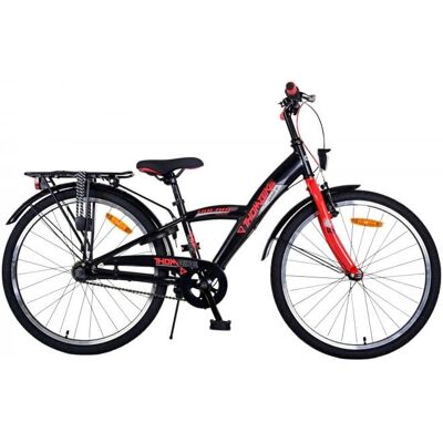 Volare 22511 fiets - 24 inch, Zwart, Rood - Fiets Volare 22511 fiets - 24 inch, Zwart, Rood - Fiets
