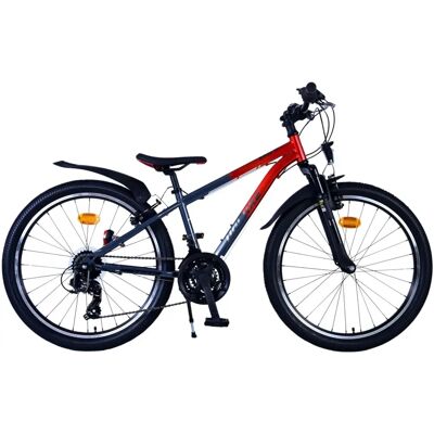 Volare XC Race Kinderfiets - 24 inch, 21 snelheden, Rood/Grijs Volare XC Race Kinderfiets - 24 inch, 21 snelheden, Rood/Grijs
