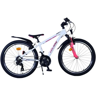 Volare XC Race Kinderfiets - 24 inch - 21 versnellingen - Wit Roze Volare XC Race Kinderfiets - 24 inch - 21 versnellingen - Wit Roze