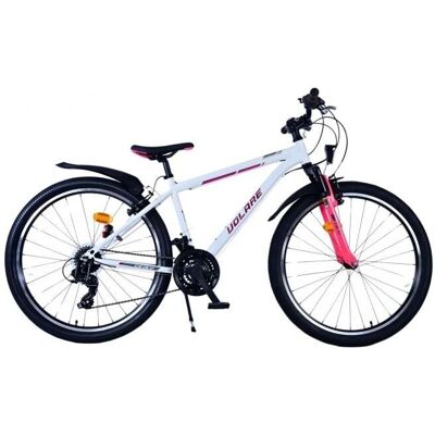 Volare XC Race Kinderfahrrad - 26 Zoll - 21 Gang - Weiß Rosa - Kinderfahrrad Volare XC Race Kinderfahrrad - 26 Zoll - 21 Gang - Weiß Rosa - Kinderfahrrad