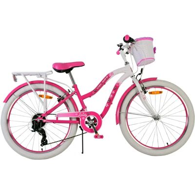 Volare Kinderfahrrad 24 Zoll Pink, 7 Gänge - Jungen Fahrrad Volare Kinderfahrrad 24 Zoll Pink, 7 Gänge - Jungen Fahrrad
