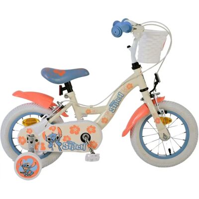 Stitch Disney Kinderfiets - 12 Zoll, Zwei Handbremsen, Verstellbar, Für Mädchen Stitch Disney Kinderfiets - 12 Zoll, Zwei Handbremsen, Verstellbar, Für Mädchen