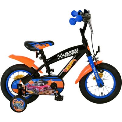 Rower dziecięcy Hot Wheels 12 cali czarny pomarańczowy niebieski - Rower dla dzieci Rower dziecięcy Hot Wheels 12 cali czarny pomarańczowy niebieski - Rower dla dzieci