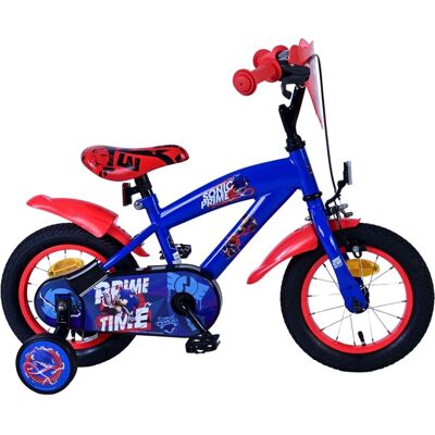 Sonic Prime Kinderfahrrad - 12 Zoll Blau Rot Sonic Prime Kinderfahrrad - 12 Zoll Blau Rot