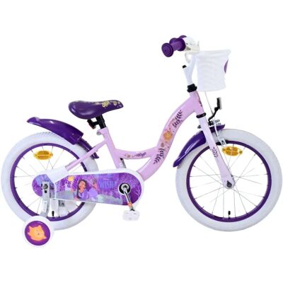 Wish Disney 16-inch Kinderfiets - Paars, Verstelbaar, Veilig Wish Disney 16-inch Kinderfiets - Paars, Verstelbaar, Veilig