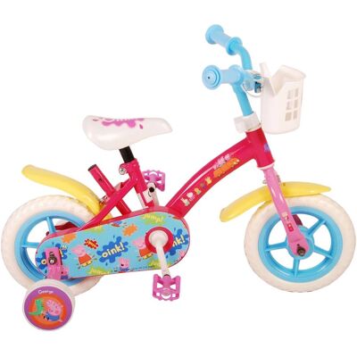 Nickelodeon Peppa Pig Kinderfahrrad - 10 Zoll Pink/Blau Nickelodeon Peppa Pig Kinderfahrrad - 10 Zoll Pink/Blau