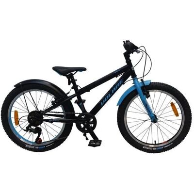 Volare Rocky Kinderfiets - 20 inch, Blauw Zwart, 6 Versnellingen Volare Rocky Kinderfiets - 20 inch, Blauw Zwart, 6 Versnellingen