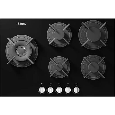 ETNA - KGG870ZTA - Zwart - 75 cm - Gas kookplaat ETNA - KGG870ZTA - Zwart - 75 cm - Gas kookplaat
