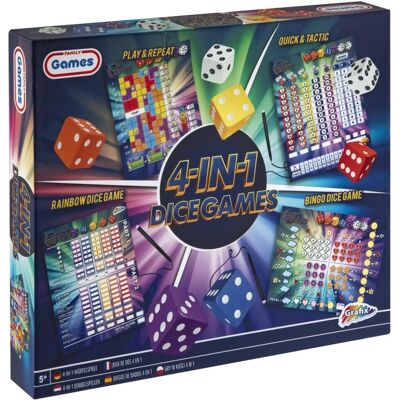 Grafix 4-in-1 Gesellschaftsspiel - Familien- und Kinderspiel Taktik & Glück Grafix 4-in-1 Gesellschaftsspiel - Familien- und Kinderspiel Taktik & Glück