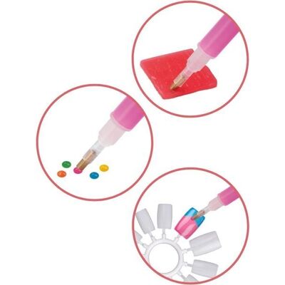 GRAFIX Diamant Malerei Nagelset für Kinder - Gestalte eigene Nagelkunst GRAFIX Diamant Malerei Nagelset für Kinder - Gestalte eigene Nagelkunst