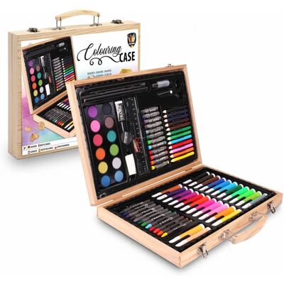 Grafix Wooden Colouring Case - 180 pcs - Colouring Set Grafix Wooden Colouring Case - 180 pcs - Colouring Set