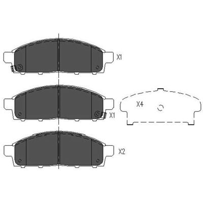 Kavo Parts KBP-5520 Wear Indicator Brake Pads - Brake Type Kavo Parts KBP-5520 Wear Indicator Brake Pads - Brake Type