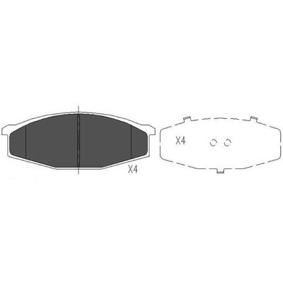 Kavo Parts KBP-6501 Brake Pad Set for Nissan Patrol, Mitsubishi Pajero - Brake Pads Kavo Parts KBP-6501 Brake Pad Set for Nissan Patrol, Mitsubishi Pajero - Brake Pads