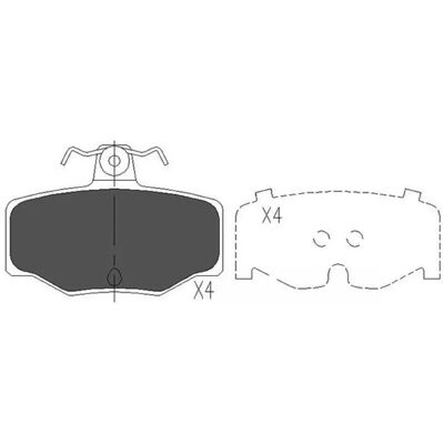 Kavo Parts KBP-6511 Rear Brake Pads - Brake Parts Kavo Parts KBP-6511 Rear Brake Pads - Brake Parts