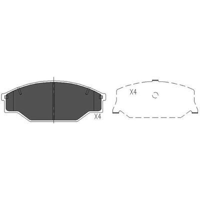 Kavo Parts KBP-9001 Front Brake Pads - Brake Parts Kavo Parts KBP-9001 Front Brake Pads - Brake Parts