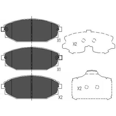 KAVO PARTS KBP-3014 Brake Pad Set - Compatible with Hyundai Galloper 2 KAVO PARTS KBP-3014 Brake Pad Set - Compatible with Hyundai Galloper 2