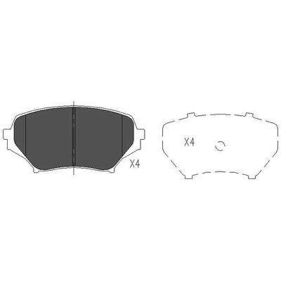 Kavo Parts KBP-4550 Bremsbeläge Satz - 4 Beläge pro Achse Kavo Parts KBP-4550 Bremsbeläge Satz - 4 Beläge pro Achse