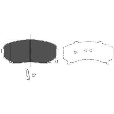 Kavo Parts KBP-4558 Wear Indicator Brake Pads - Brake System Kavo Parts KBP-4558 Wear Indicator Brake Pads - Brake System