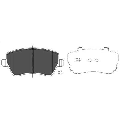 Kavo Parts KBP-6559 Brake Pads - Front Dacia Renault Kavo Parts KBP-6559 Brake Pads - Front Dacia Renault