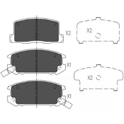 Kavo Parts KBP-9082 Brake Pad Set - Disc Brake Replacement Kavo Parts KBP-9082 Brake Pad Set - Disc Brake Replacement