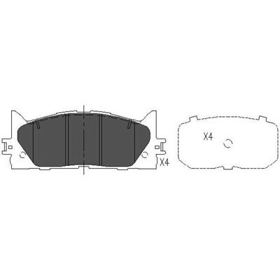 Toyota Camry Brake Pad Set with Wear Indicator - Brake Pad Set Toyota Camry Brake Pad Set with Wear Indicator - Brake Pad Set