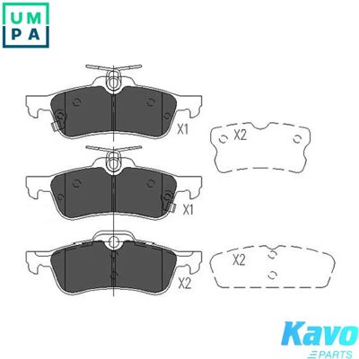 KAVO PARTS KBP-9106 Brake Pad Set - Discs Compatible KAVO PARTS KBP-9106 Brake Pad Set - Discs Compatible