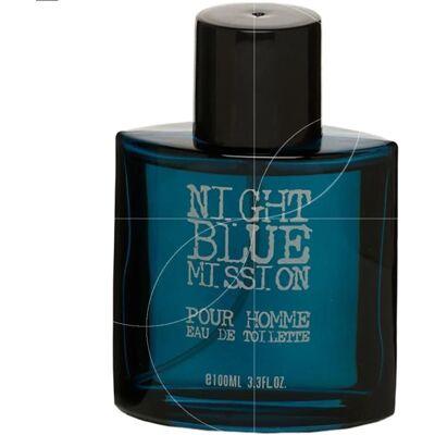 Real Time Night Blue Mission Eau de Toilette pour Hommes - 100ml - Publicité Real Time Night Blue Mission Eau de Toilette pour Hommes - 100ml - Publicité