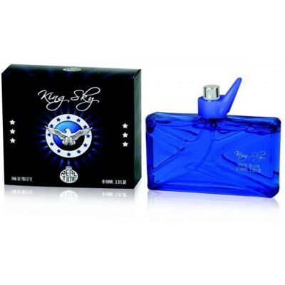 Real Time King Sky Eau de Toilette - Frais et Aromatique - 100ml - Homme - Publicité Real Time King Sky Eau de Toilette - Frais et Aromatique - 100ml - Homme - Publicité