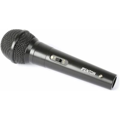 Microfone dinâmico Fenton DM100 - Preto - Microfone Microfone dinâmico Fenton DM100 - Preto - Microfone
