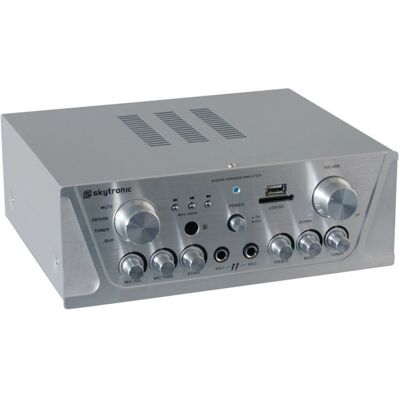 Récepteur AV Skytronic 103.131 - 2x50W - Argent - Publicité Récepteur AV Skytronic 103.131 - 2x50W - Argent - Publicité