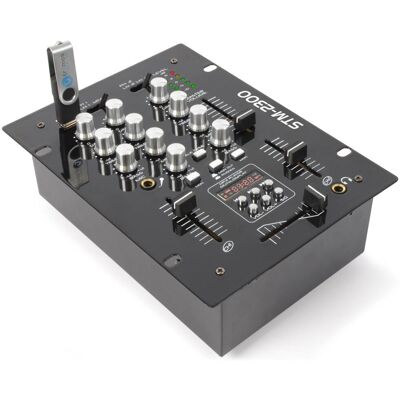 Mixer DJ Skytec 2 Canais com USB - Mixer com EQ & MP3 Mixer DJ Skytec 2 Canais com USB - Mixer com EQ & MP3