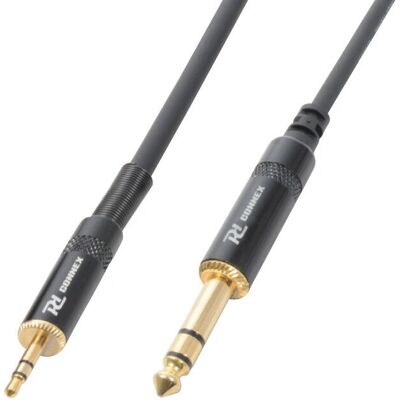 Câble audio PD-Connex 177024 - 3m, 3,5mm à 6,35mm, Noir - Publicité Câble audio PD-Connex 177024 - 3m, 3,5mm à 6,35mm, Noir - Publicité