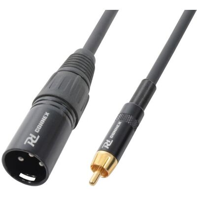 PD-Connex 177107 Lydkabel - 8m XLR til RCA - Svart PD-Connex 177107 Lydkabel - 8m XLR til RCA - Svart