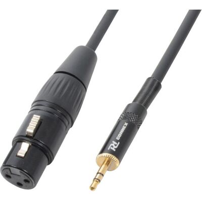 Cable de audio PD-Connex 177116 - 0,5m XLR (3 pines) 3.5mm Negro Cable de audio PD-Connex 177116 - 0,5m XLR (3 pines) 3.5mm Negro
