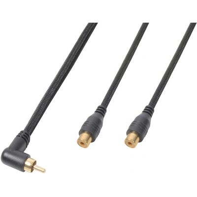 Cabo de áudio PD-Connex 177122 - RCA - 0,3m - Preto Cabo de áudio PD-Connex 177122 - RCA - 0,3m - Preto