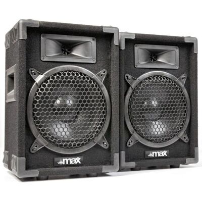 MAX Music MAX8 Haut-parleurs PA Câblés 2 Voies Noirs - Type de Produit - Publicité MAX Music MAX8 Haut-parleurs PA Câblés 2 Voies Noirs - Type de Produit - Publicité