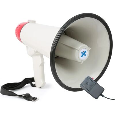 Megafono esterno Vonyx MEG040 40W - Registrazione, Sirena, Microfono Megafono esterno Vonyx MEG040 40W - Registrazione, Sirena, Microfono