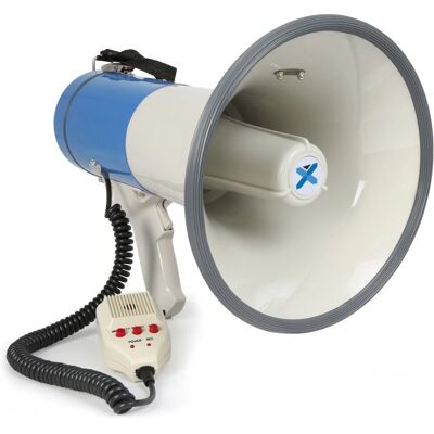 Vonyx MEG060 Microphone - Mégaphone 60W avec USB & SD, Sirène - Publicité Vonyx MEG060 Microphone - Mégaphone 60W avec USB & SD, Sirène - Publicité