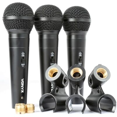 Vonyx VX1800S Schwarzes Karaoke-Mikrofon-Set - Mikrofon-Set Vonyx VX1800S Schwarzes Karaoke-Mikrofon-Set - Mikrofon-Set