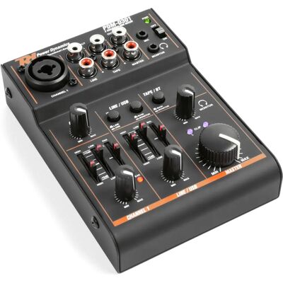 Mezclador USB de 3 canales Power Dynamics PDM-D301 - Interfaz de audio compacta Mezclador USB de 3 canales Power Dynamics PDM-D301 - Interfaz de audio compacta