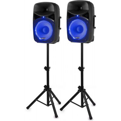 Vonyx VPS122A Sorte 12" PA-højttalere - Plug & Play - 400/800W Vonyx VPS122A Sorte 12" PA-højttalere - Plug & Play - 400/800W