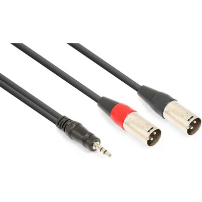 Vonyx CX322-1 Audiokabel - 1,5 m, 2 x XLR, 3,5mm - Audiokabel Vonyx CX322-1 Audiokabel - 1,5 m, 2 x XLR, 3,5mm - Audiokabel