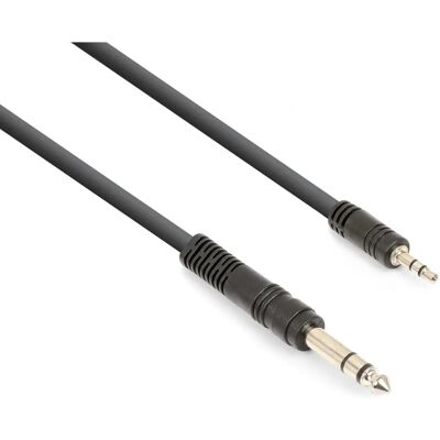Vonyx CX330-3 3 m Audio Kabel - Stereo 3.5mm & 6.35mm - Schwarz Vonyx CX330-3 3 m Audio Kabel - Stereo 3.5mm & 6.35mm - Schwarz