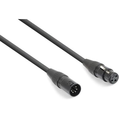 Cable de audio PD-Connex 177944 - 0,1 m XLR (3 pines) XLR (5 pines) - Negro Cable de audio PD-Connex 177944 - 0,1 m XLR (3 pines) XLR (5 pines) - Negro