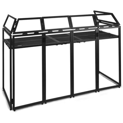 Vonyx DB5 - Sistema di Cabina DJ Pieghevole - 2m - Professionale e Portatile Vonyx DB5 - Sistema di Cabina DJ Pieghevole - 2m - Professionale e Portatile