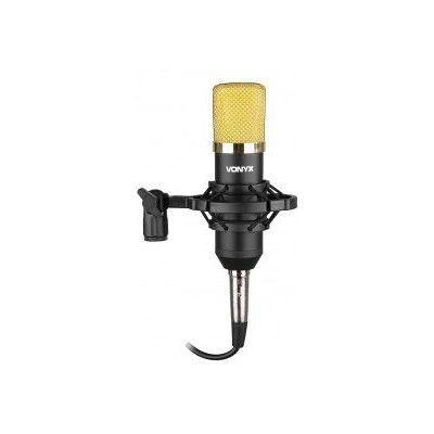 Vonyx CM400B Microfono de estudio Condensador Negro/Oro - Micrófono Vonyx CM400B Microfono de estudio Condensador Negro/Oro - Micrófono