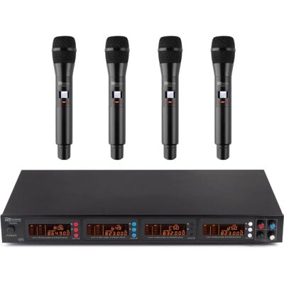 Power Dynamics PD504H Set microfoni wireless - 50 canali UHF Power Dynamics PD504H Set microfoni wireless - 50 canali UHF